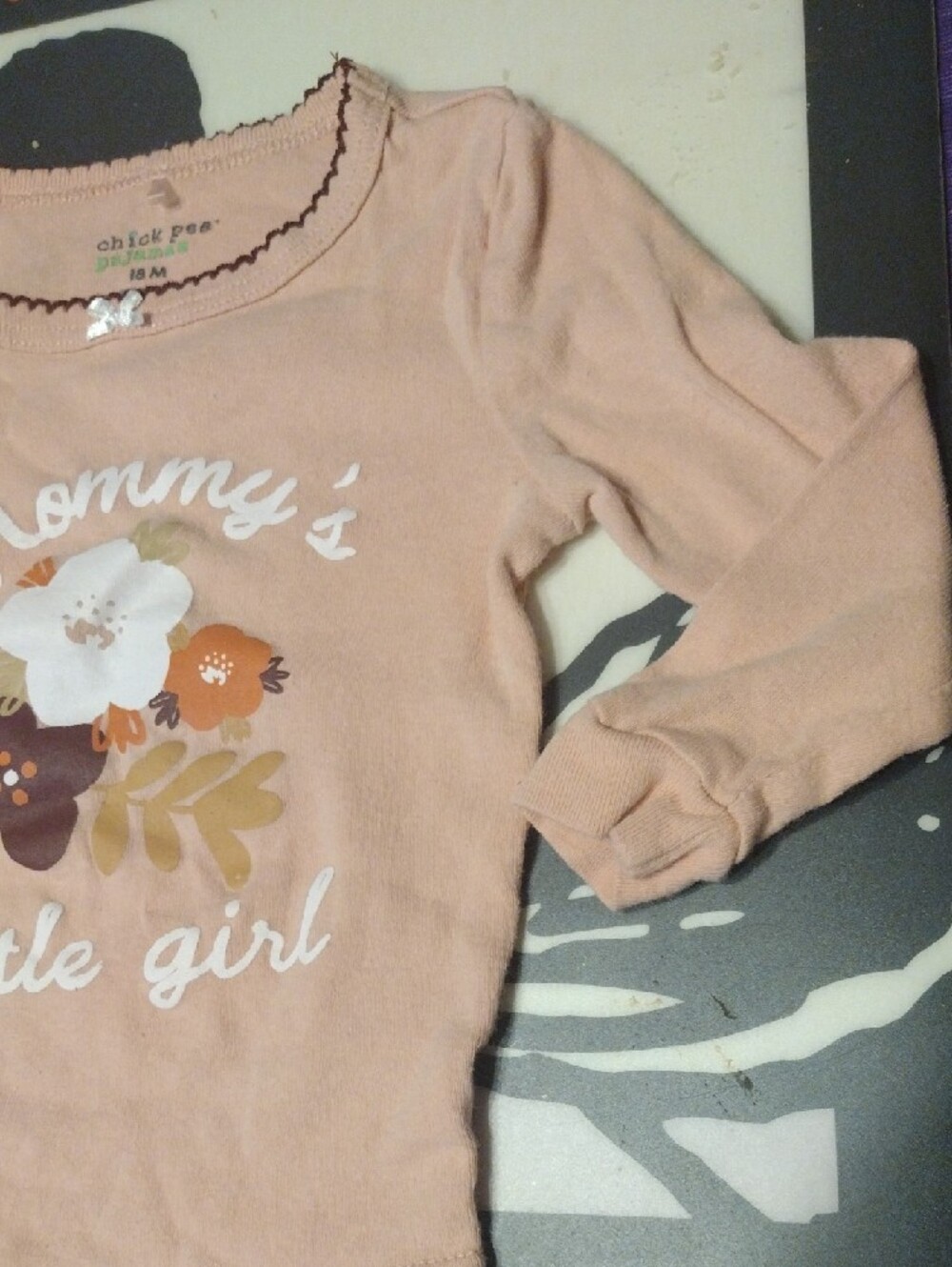 chick pea Pink Floral "Mommy's Little Girl" Pajama Set - Picture 3 of 8